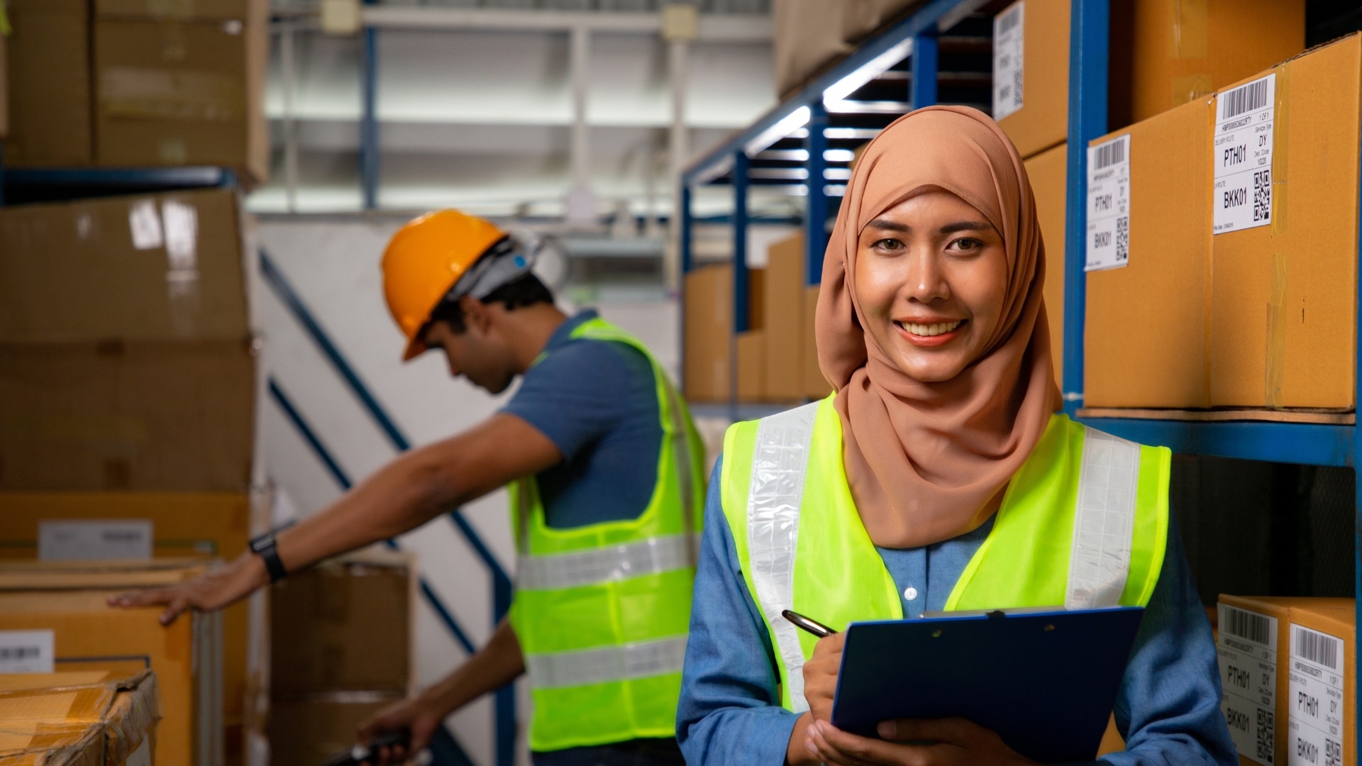 warehouse worker female